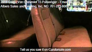 2008 Cargo Van Chevrolet 15 Passenger LIKE NEW! for sale in