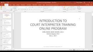 2017 07 01 12 57 Free Intro on Court Interpreter Training Online