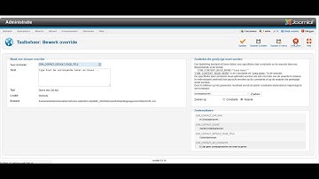 Zo maak je een taaloverride in Joomla