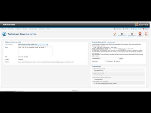 Zo maak je een taaloverride in Joomla