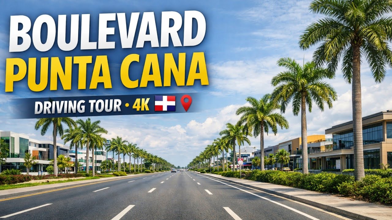 Boulevard Punta Cana 🇩🇴 | 4K Driving Tour (Cinematic Dashcam POV) | Punta Cana, DR