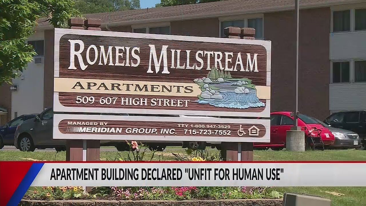 Romeis Millstream apartment building deemed unfit for human occupancy