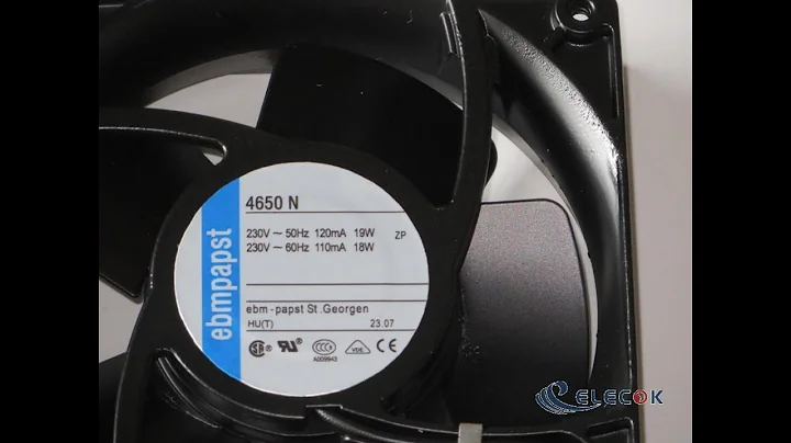 4650N 230V 50/60HZ 120/110MA 19/18W fan with socket connection refurbished