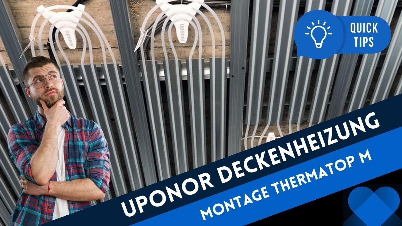 Installation Uponor Thermatop M: Deckenheizung der nächsten Generation