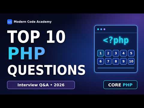 Top 10 PHP Interview Questions and Answers (2026)