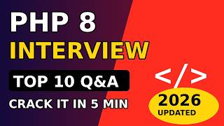 Top 10 PHP Interview Questions and Answers 2026 | Core PHP in 5 Minutes