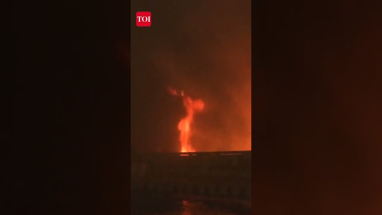 Massive Fire Breaks Out At NDMC Godown Near Safdarjung Flyover Of Delhi