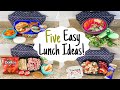 5 TASTY COLD LUNCH BOX IDEAS! | Quick EASY Recipes For WORK & SCHOOL! | Julia Pacheco