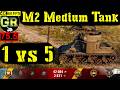 World of Tanks M2 Medium Tank WoT Replay - 9 Kills 1.4K DMG(Patch 1.4.0)