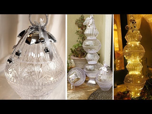 Giant Outdoor Crystal Ornaments - Dollar Tree DIY