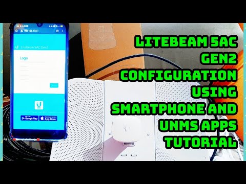 Litebeam 5Ac gen2 Configuration Using Smart Phone and UNMS app.Tutorial