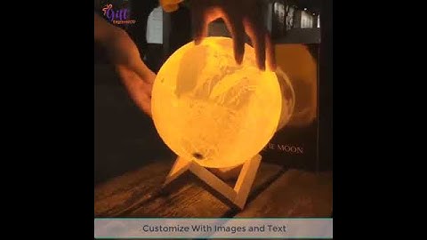 Custom 3D Photo Printed Moon Light