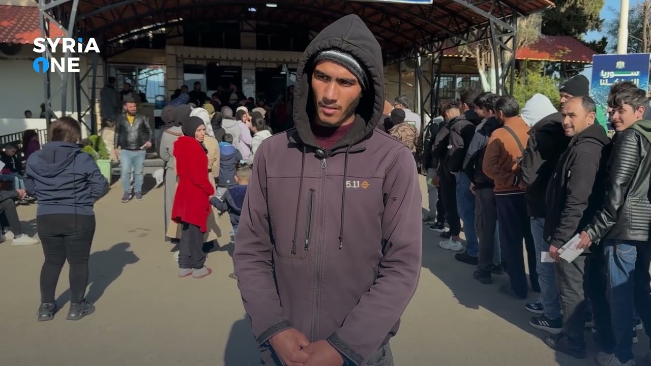 معبر جوسية حركة نزوح عكسية لمقيمين سوريين