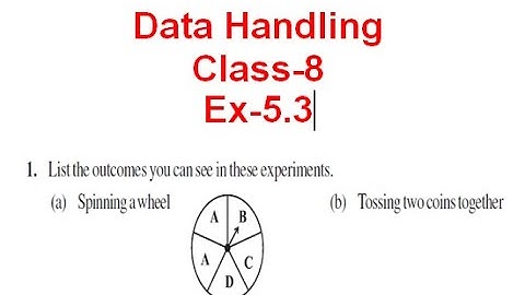 NCERT Solution CLASS-8 Mathematics CHAPTER-5 Data Handling  Ex-5.3 Q1 @bhullar
