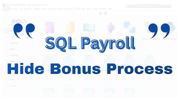 【📚SQL 学堂 • SQL Payroll - Hide Bonus Process】