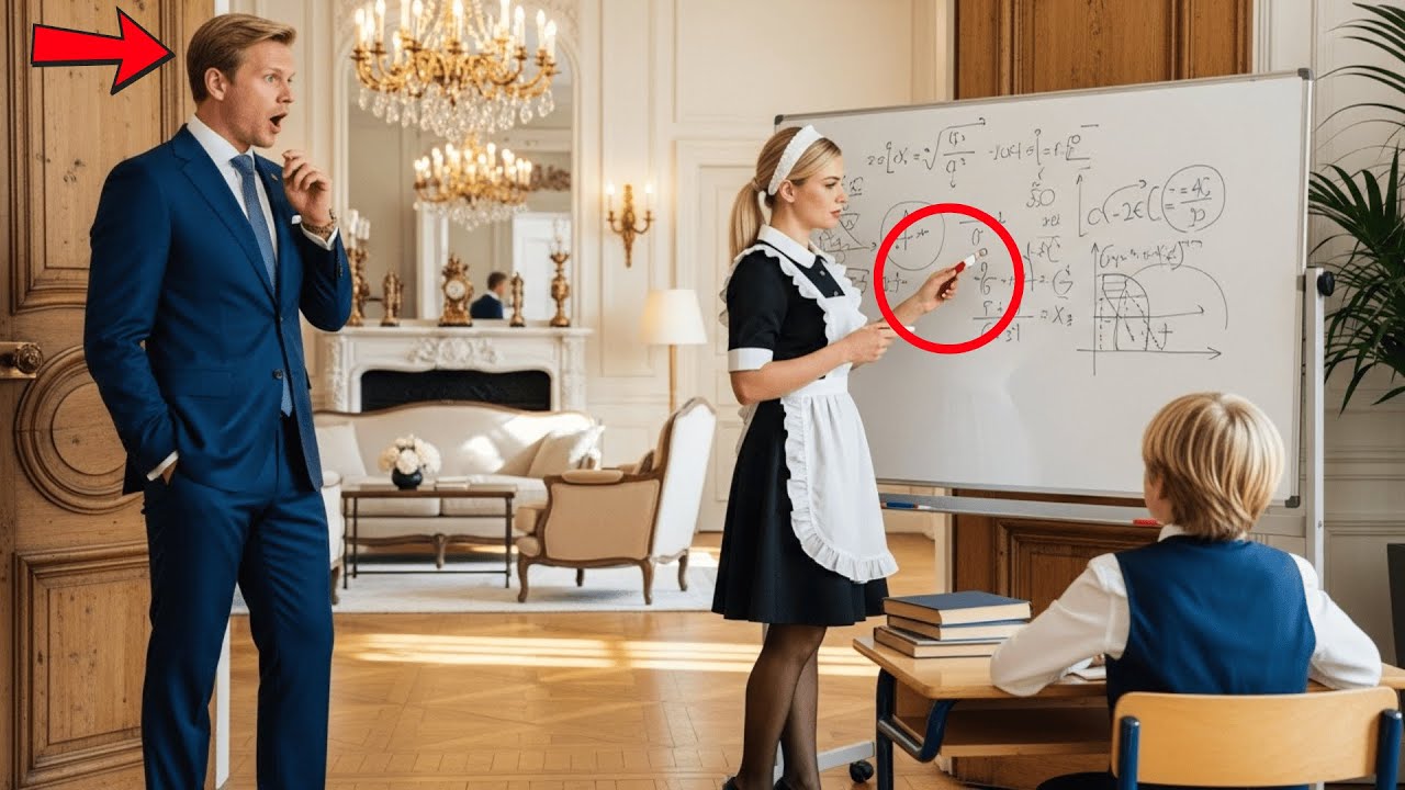 Millionnaire Français Rentre Plus Tôt — Ce Que La Femme De Ménage Apprit À Son Fils Le Laissa Muet