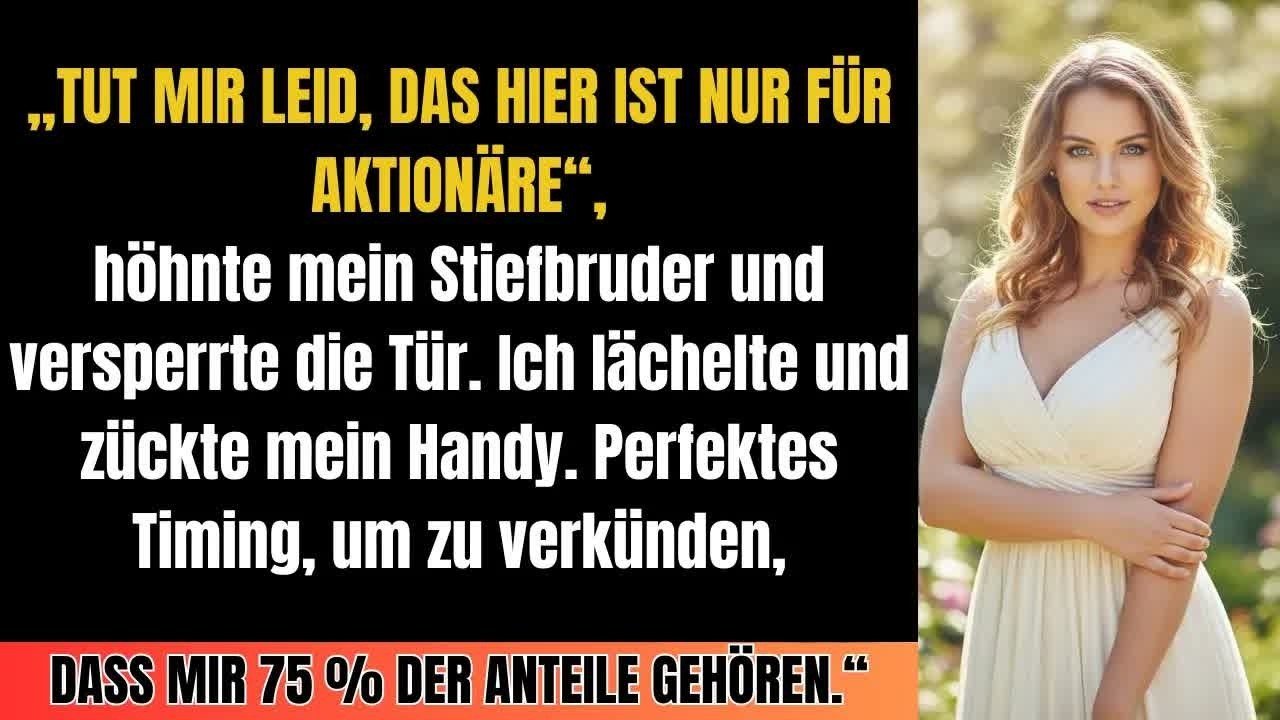 Sie schlossen mich von der Vorstandssitzung aus – da zeigte ich ihnen, wem die Firma wirklich ge