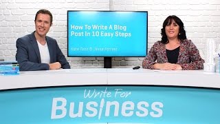 Full How to Write a Blog Post in 10 Easy Steps PREVIEW by Bizversity.com Update