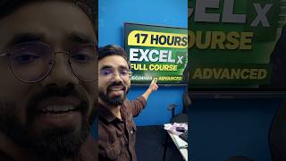 Excel Complete Course Today 7 PM 🔥 | 17 Hours Excel Training