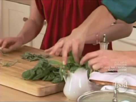 Sandra Lee - Spinach and Basil Orzo