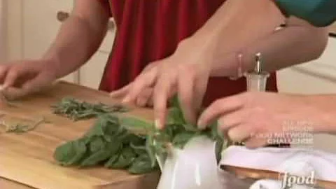Sandra Lee - Spinach and Basil Orzo