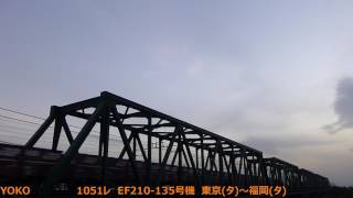 JR貨物　東海道本線　8090レ　EF210-169号機/1051レ　EF210-135号機　2017.05.07