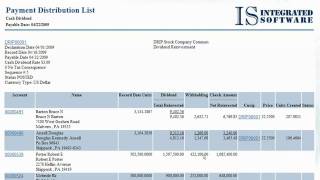 CUShare - Shareholder Accounting Software - Reporting Features