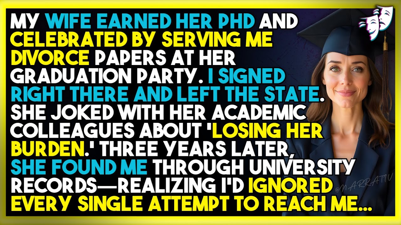 Моя жена получила докторскую степень и отметила это событие, вручив мне документы о разводе на св...