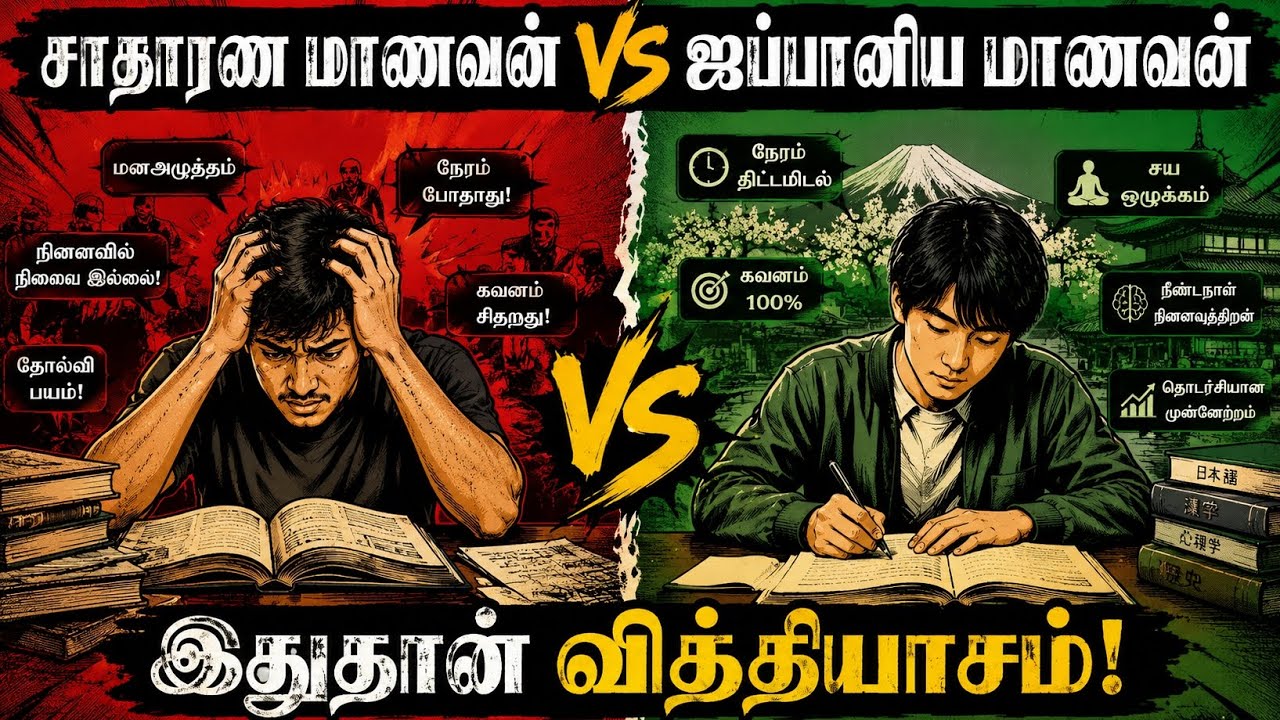 Study Stress இல்லாமல் படிக்க ஜப்பானிய Method 🔥 - YouTube