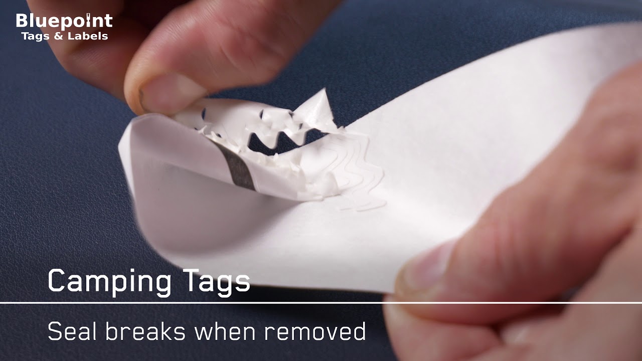 Bluepoint's Latest Innovation | Inkjet Tyvek® Printable Camping Tags | Tamper Evident