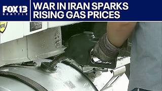 Gas prices continue to spike amid war in Iran | FOX 13 Seattle