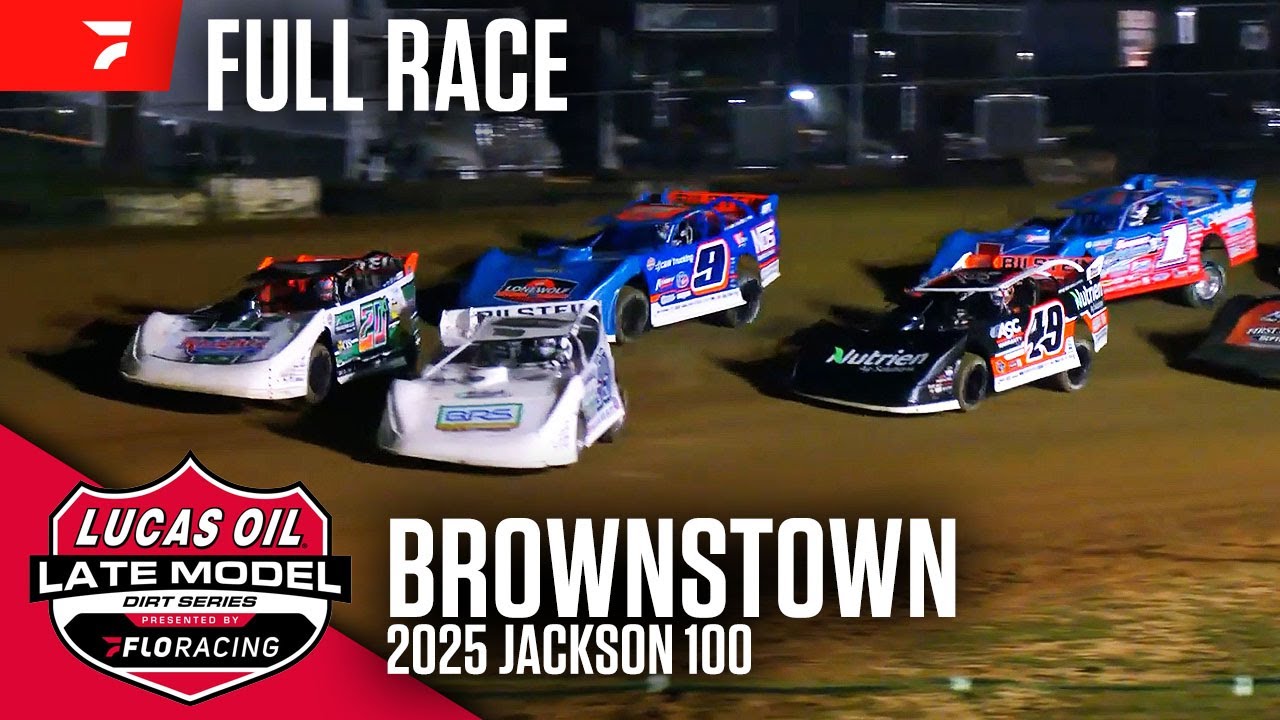 FULL RACE: 2025 Jackson 100 | Lucas Oil Late Model Dirt Series at Brownstown Speedway