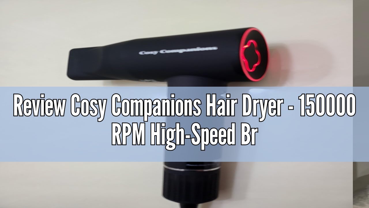 Cosy Companions High Speed Hair Dryer  ZCY883  1500W 120V 150000 RPM NEW Cosy Companions ZCY883 Black Corded Electric High Speed  main image 2