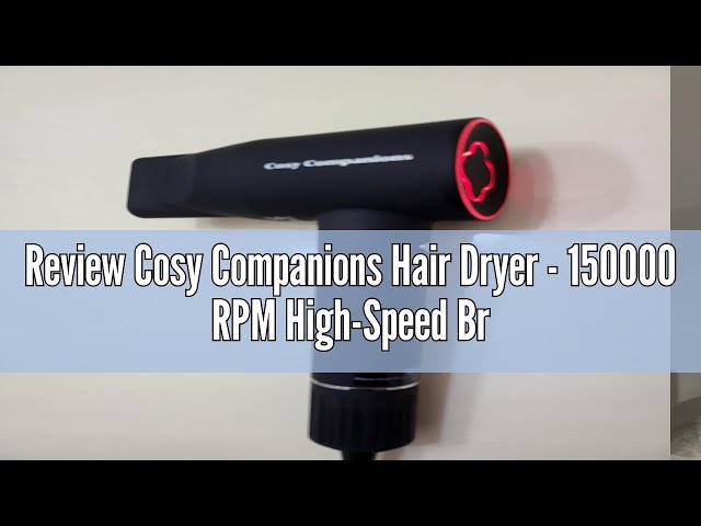 NEW IN SEALED BOX Cosy Conpanions High Speed Professional Black Hair Dryer Cosy Companions Hairdryer W/ Diffuser High Speed Compact  main image 2