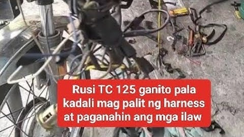 Full harness wiring Rusi TC 125 ganito ang dapat nyong gawin