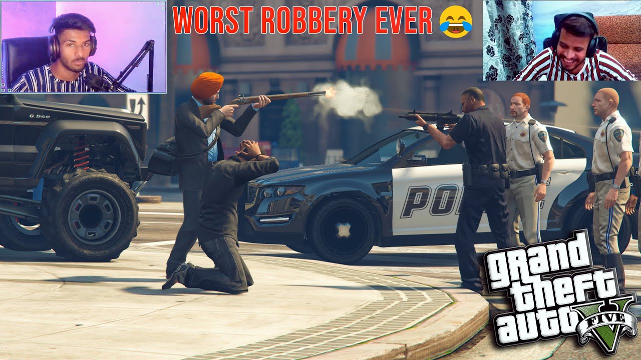 Pokhi Jatt Geya Jail | Store Robbery Fail | Punjabi GTA 5 Rp #1