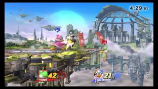 Yoshi ledge Nair cancel