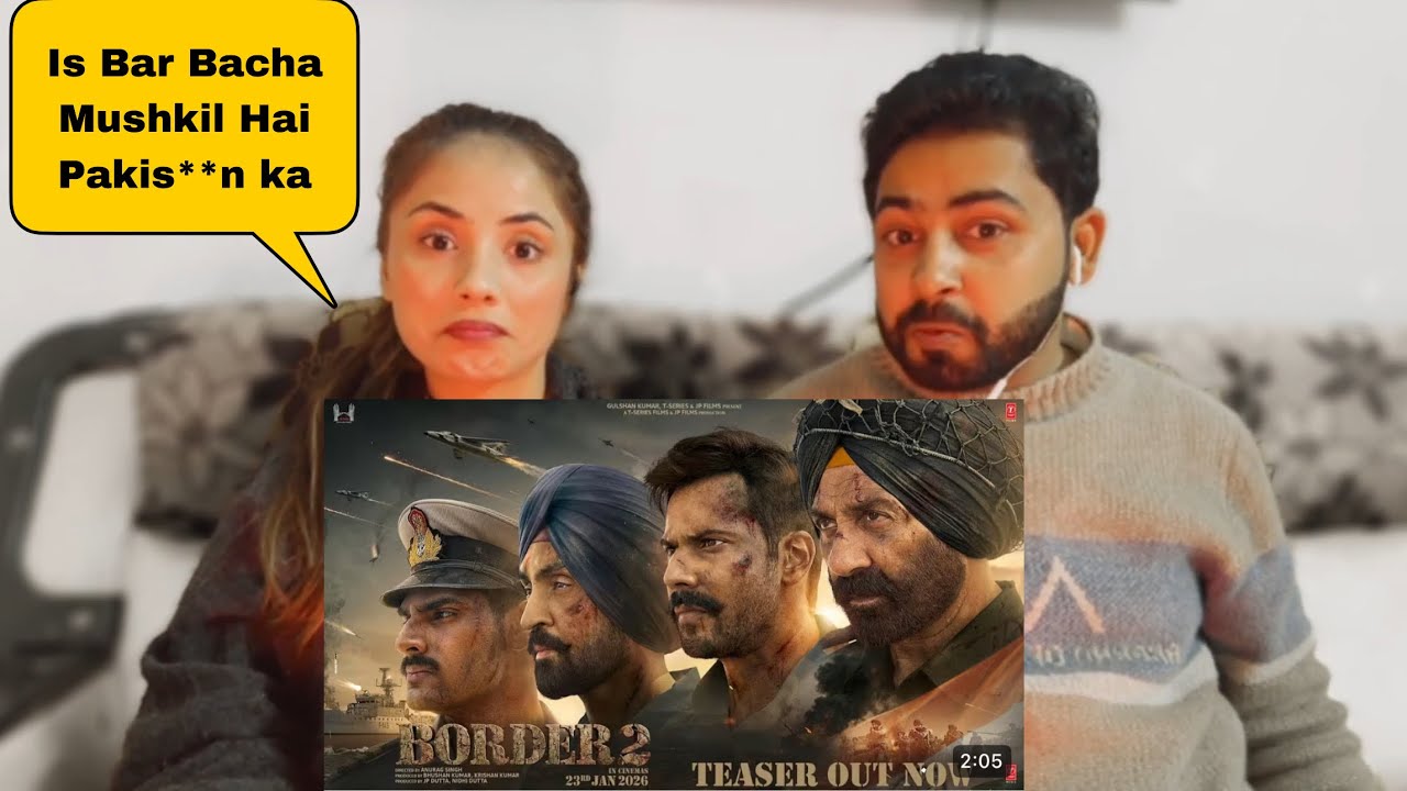 Pakistani React to BORDER 2 (Teaser): Sunny Deol, Varun D, Diljit, Ahan | Anurag S | JP Dutta,