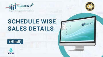 How to View Schedule Wise Sales Details in SwilERP Pharmacy Software