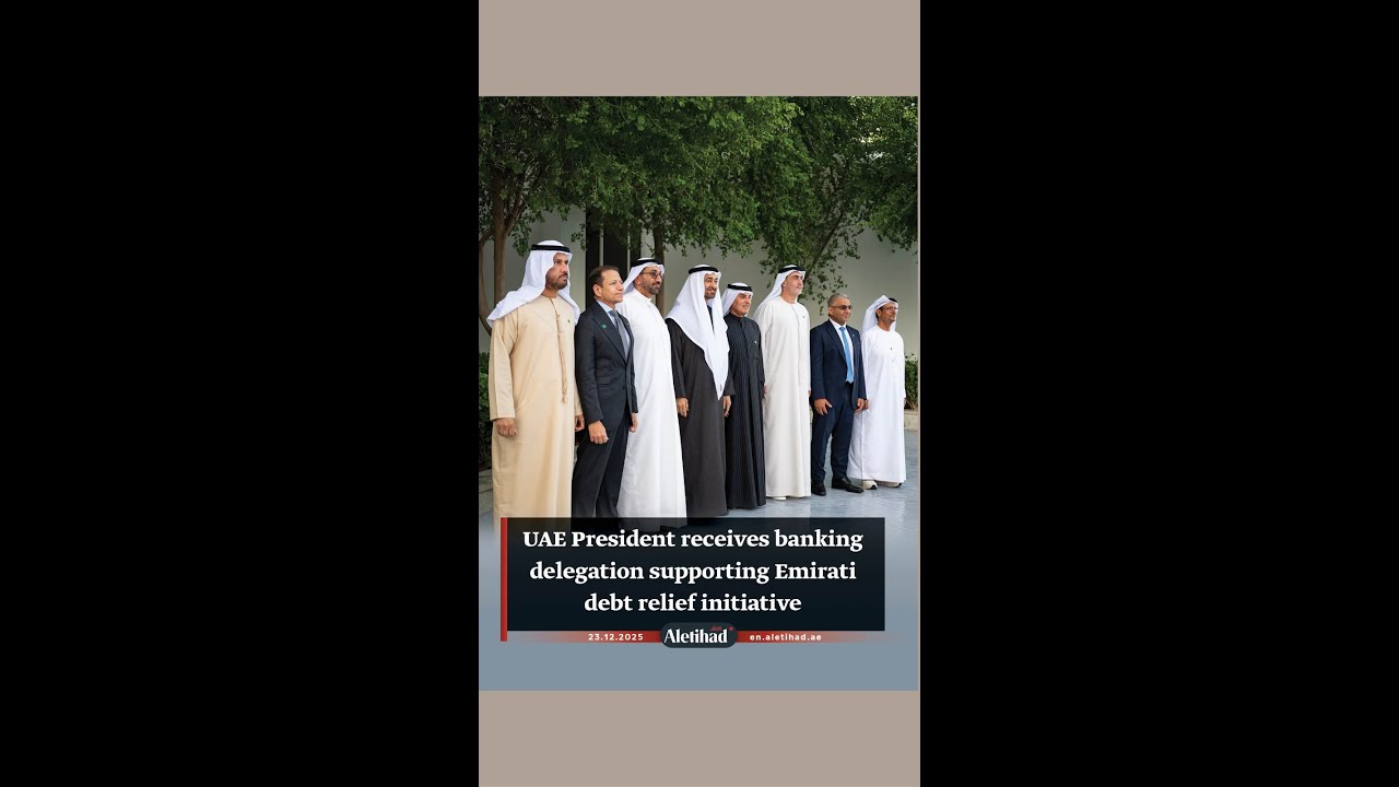UAE President receives banking delegation supporting Emirati debt relief initiative