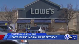Lowe's holding national hiring day today