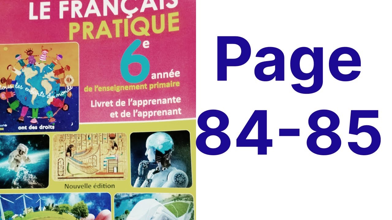Français Pratique 6eme Lexique Les Antonymes Page 84 85