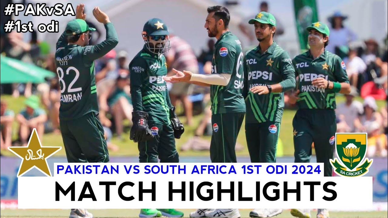 Pakistan vs South Africa 1st ODI Full Match Highlights 2024 | PAK vs SA ...