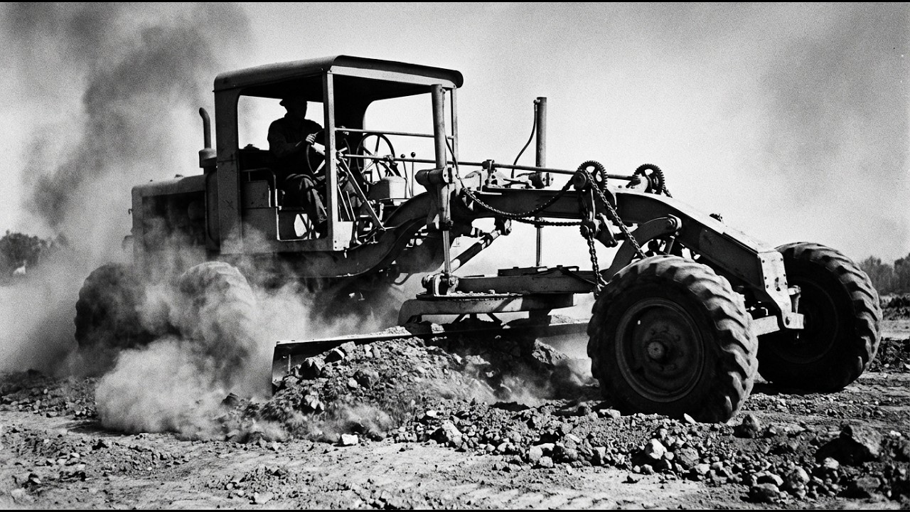 Before Hydraulics: The Brutal Reality of 1930s Motor Graders!