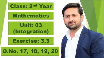 2nd Year Math Ch 03 Exercise 3.3 Question No 17, 18, 19, 20