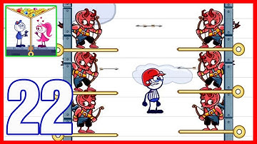 Pencil Boy Pull The Pin - Gameplay Walkthrough Part 22 - All Levels Solution (Android,iOS)