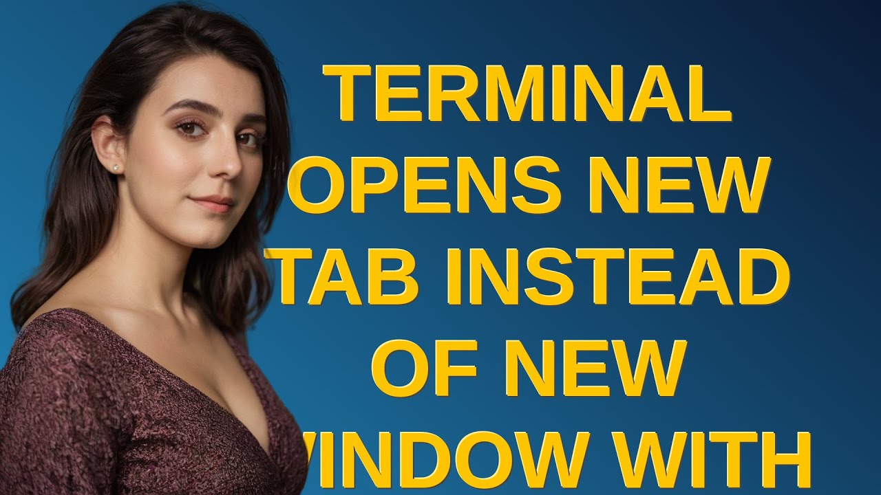 Apple: Terminal opens new tab instead of new window with Command-N