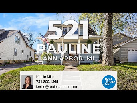 521 Pauline Blvd, Ann Arbor, MI home video tour