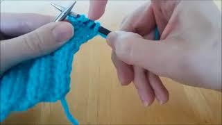 transition between a knit stitch and purl stitch - knitting help