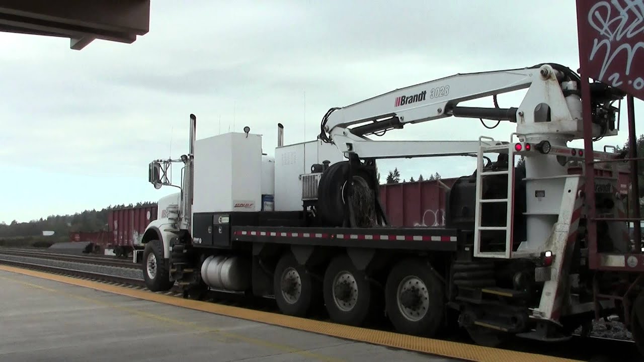 BNSF Brandt Truck Reverse Movement - YouTube